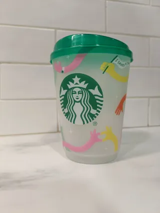 Vaso Starbucks Reutilizable Multicolor