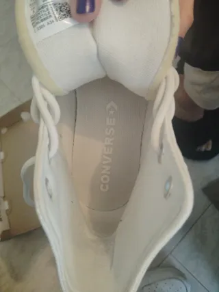 Converse plataforma beige niña