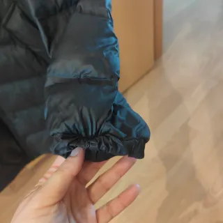 Abrigo acolchado ligero Zara negro