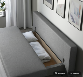 Sofá Cama 3 Plazas ÄLVDALEN Grisáceo