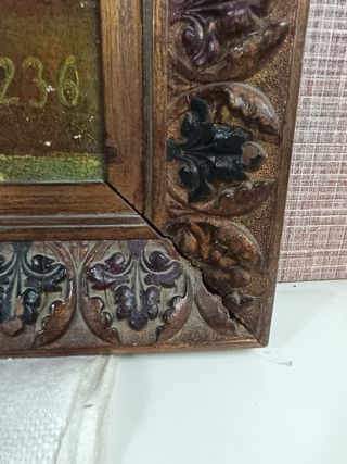 Lámina antigua La Anunciación 90x71