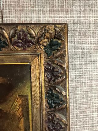 Lámina antigua La Anunciación 90x71