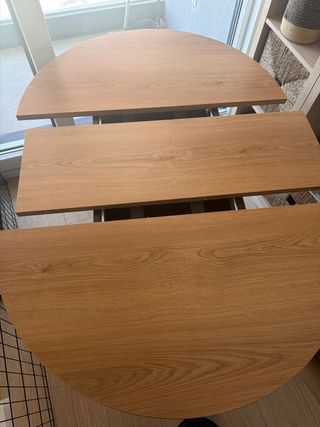 Mesa de comedor ampliable madera