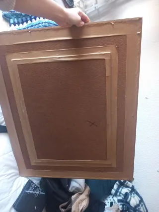 Cuadro paisaje urbano nevado