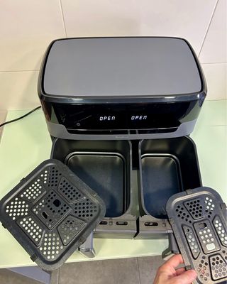 A ESTRENAR.Moulinex Dual Easy Fry Doble 11 L