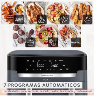 A ESTRENAR.Moulinex Dual Easy Fry Doble 11 L