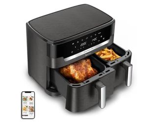 A ESTRENAR.Moulinex Dual Easy Fry Doble 11 L