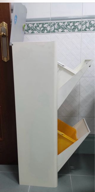 Cubek cubo basura metálico 2 compartimentos