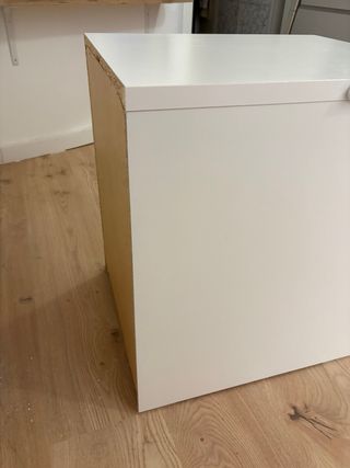 Mesita de noche Ikea Malm blanca