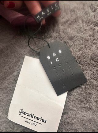 Top terciopelo Stradivarius Talla M