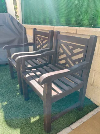 Sillones de madera para jardín