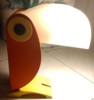Lampada da tavolo Toucan. Ferrari. Vintage.