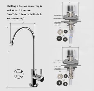 Sistema de ósmosis inversa Geekpure de 5 etapas