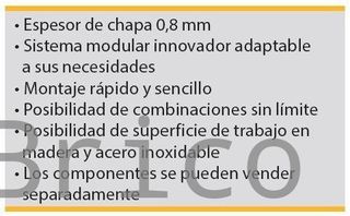Conjunto Taller 4 Módulos S/Acero Inox Alyco 199010