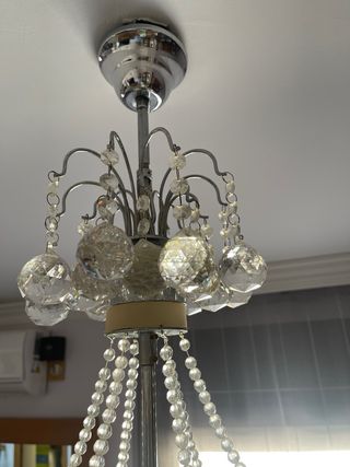 Lámpara araña cristal 15 bombillas