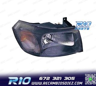 FARO DCH PARA FORD TRANSIT 00-06 FONDO NEGRO