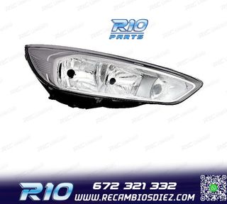 FARO DCH PARA FORD FOCUS 14-18 FONDO CROMO