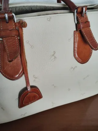 Bolso Petusco Piel Beige/Marrón