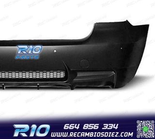 PARAGOLPES TRASERO BMW E90 LOOK M3 PDC SALIDA DOBLE IZQ