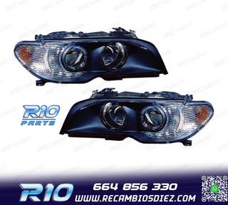 FAROS BMW E46 COUPÉ FONDO NEGRO + INTERMITENTE