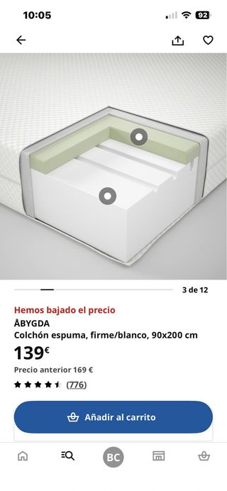 Cama nido IKEA SLÄKT con2cajones somier colchones