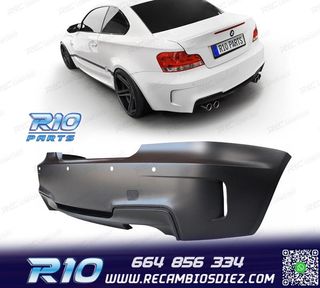 PARAGOLPES TRASERO BMW E82 E88 07-13 LOOK 1M PDC