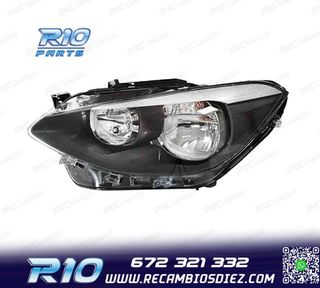 FARO IZQ BMW SERIE 1 F20 F21 11-15 FONDO NEGRO