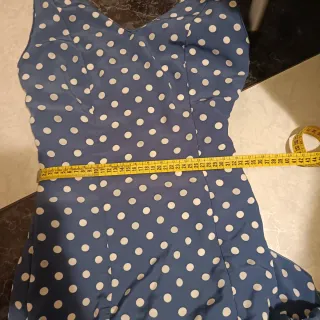 Traje Flamenca popelín Azul azafata