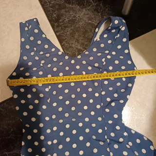 Traje Flamenca popelín Azul azafata