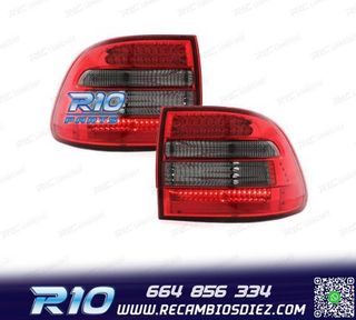 PILOTOS PORSCHE CAYENNE 02-07 LED ROJO AHUMADO