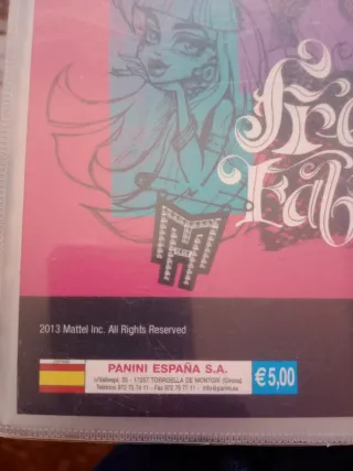 Carpeta Coleccionista Panini Monster High