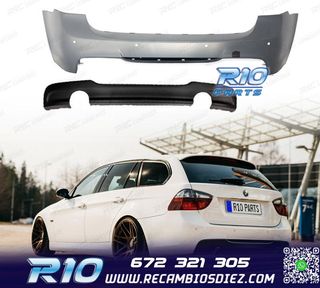 PARAGOLPES TRASERO BMW E91 TOURING 05-08 LOOK M 335i PDC