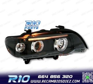 FAROS BMW X5 E53 99-03 FONDO NEGRO OJOS ANGEL