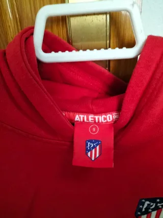 Sudadera Roja Atlético de Madrid Niño