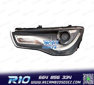 FARO IZQ XENON AUDI A1 10-14 DRL NEGRO