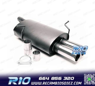 SILENCIOSO ESCAPE BMW SERIE 3 E46 1998-2001 x2 BISELADO