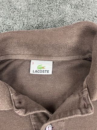 Polo Lacoste Marrón Talla M