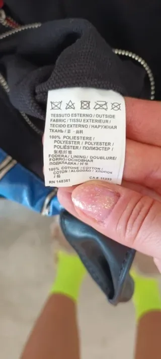 Borsa Pinko a righe blu e nere