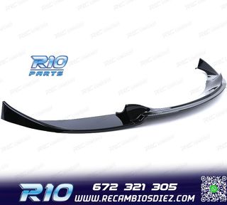 SPOILER LIP BMW E60 E61 07-10 LOOK M5 NEGRO BRILLO