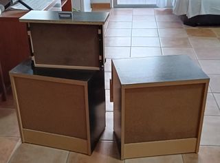 Mesitas de noche de madera (2 unidades)