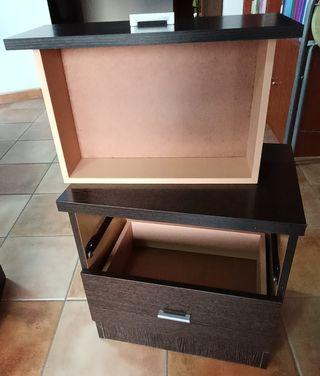 Mesitas de noche de madera (2 unidades)