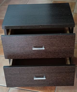 Mesitas de noche de madera (2 unidades)