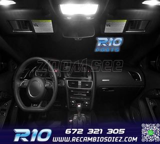 KIT 16 BOMBILLAS LED INTERIOR AUDI A5 S5 RS5 B8 08-15
