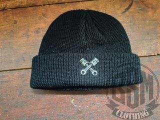 Cappellino nero con pistoni argento