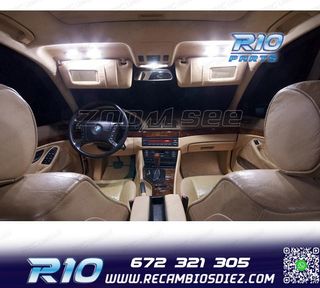 KIT 19 BOMBILLAS LED INTERIOR BMW E39 5 SERIE SEDAN 520I 535
