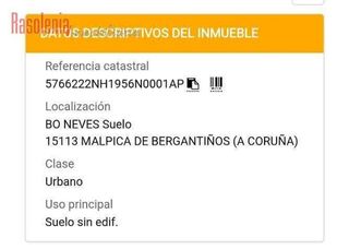 Terreno en venta en Malpica de Bergantiños