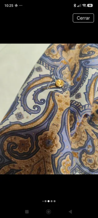 Blusa seda Cortefiel multicolor