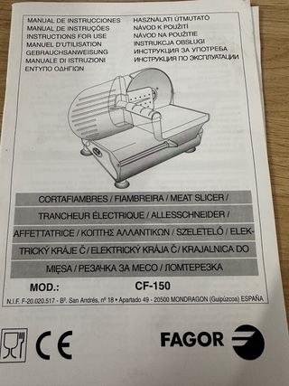 Cortafiambres Fagor CF-150