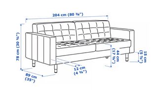 Sofá IKEA Verde Tela