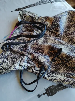 Bolso Tote Piel Serpiente Javier Simorra